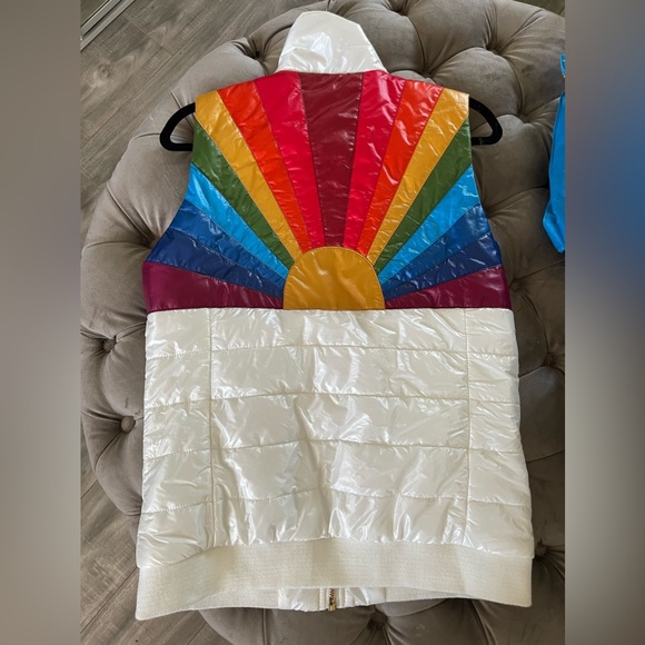 Aviator Nation NWT Sunburst Vest - Glossy White - Picture 4 of 6